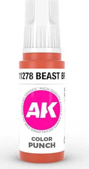 AK-Interactive 3rd Gen Acrylic Colors Color Punch beast brown, 17ml