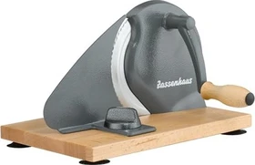 Zassenhaus Classic Brotschneidemaschine Hand-Allesschneider grau