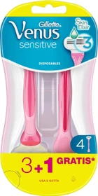 Gillette Venus Sensitive Einwegrasierer rosa, 4 Stück