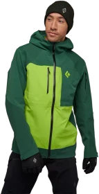Black Diamond Recon Stretch Pro Shell Funktionsjacke mountain forest/lime green (Herren)