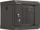 Lanberg WF11 Series 10" Rack Wandschrank 4HE, hängend, Flatpack, Glastür, IP20, RAL 9004, 300mm tief (WF11-3304-10B)