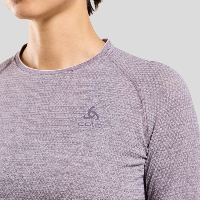 Odlo Essential Seamless Funktionsshirt langarm gray ridge melange (Damen)