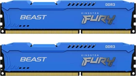 Kingston FURY Beast blau UDIMM 16GB Kit, DDR3-1866, CL10-11-10-30, 2RX8