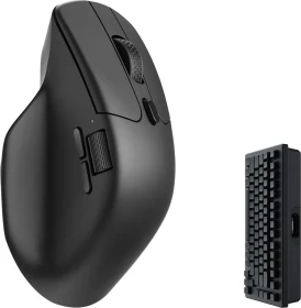 Keychron M6 Wireless Mouse schwarz, 4K PixArt 3395, USB/Bluetooth