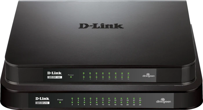 D-Link GO Easy Desktop Gigabit Switch, 24x RJ-45