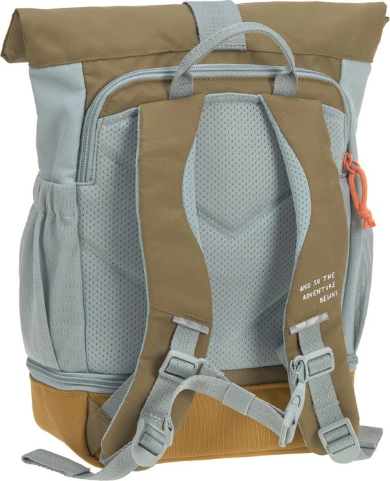 Lässig Rolltop nature/hellblau Kindergartenrucksack