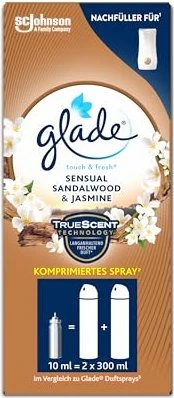 Glade Touch & Fresh Sensual Sandalwood & Jasmine Refill, 10ml