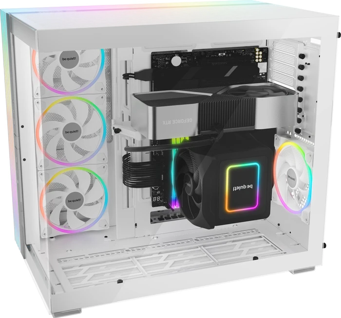 be quiet! Light Base 900 DX White, weiß, Glasfenster