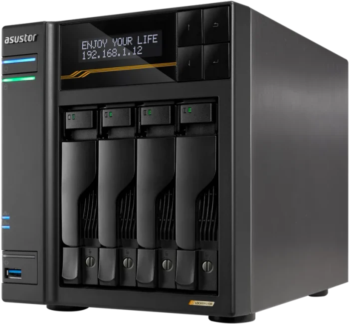 Asustor Lockerstor 4 Gen3 AS6804T 14TB, 16GB RAM ECC, 2x RJ-45 10GBase-T, 2x RJ-45 5GBase-T