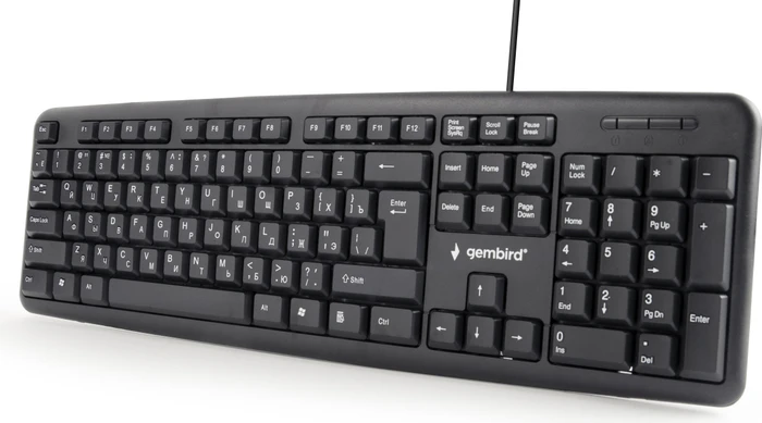 Gembird Standard Keyboard, schwarz, USB, RU
