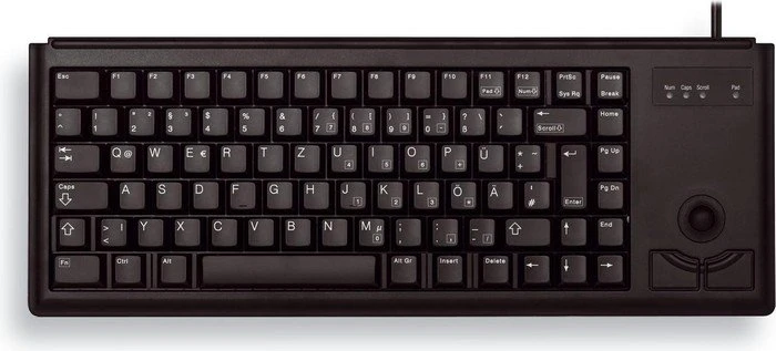 Cherry Compact-Keyboard schwarz, PS/2, EU
