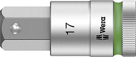 Wera 8740 C HF Zyklop Innensechskant Steckschlüssel 1/2", 17x60mm