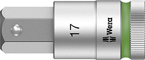 Wera 8740 C HF Zyklop Innensechskant Steckschlüssel 1/2", 17x60mm