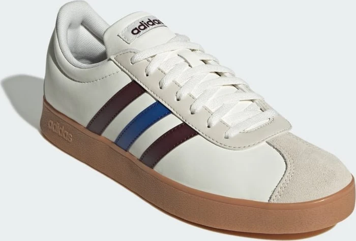 adidas VL Court Base core white/aurora ruby/royal blue (Herren)