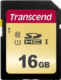 Transcend 500S R95/W20 16GB, UHS-I U1, Class 10