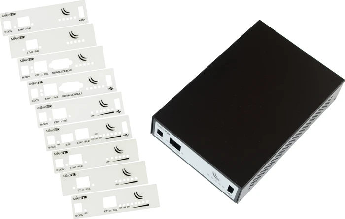 MikroTik RouterBOARD Aluminiumgehäuse für RBM11G, RB411, RB911, RB912, RB922, schwarz