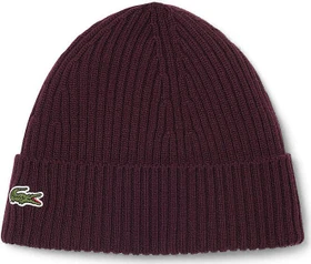 Lacoste Rippstrick Brushed Beanie braun