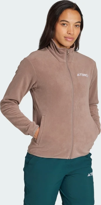 adidas Terrex Multi Essentials Fleece Jacke trace brown (Damen)
