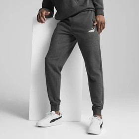Puma Essentials No. 1 Logo Fleece Trainingshose lang dark gray heather (Herren)