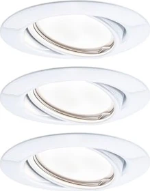 Paulmann Base Coin Basisset LED Einbauleuchte Dim 5W weiß, 3 Stück