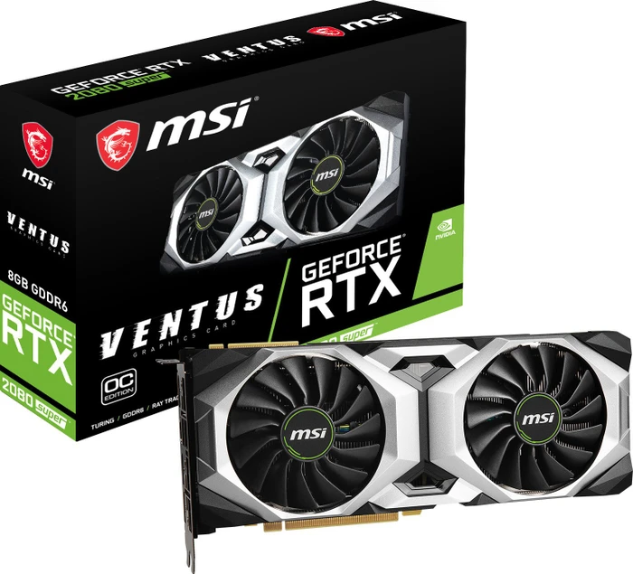 MSI GeForce RTX 2080 SUPER Ventus OC, 8GB GDDR6, HDMI, 3x DP
