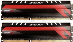 Avexir Core Series MPower Edition LED rot UDIMM 16GB Kit, DDR3-2133, CL11