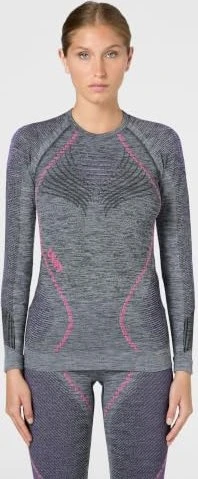 UYN Ambytion Melange Funktionsshirt langarm black melange/purple/raspberry (Damen)
