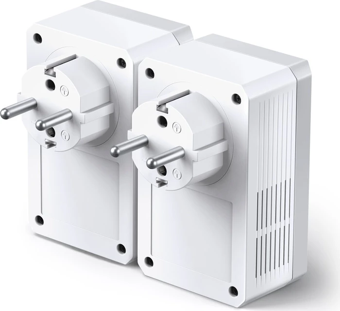 TP-Link Powerline AV600 Passthrough Starter Kit, HomePlug AV, RJ-45, 2er-Pack