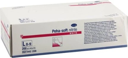Hartmann Peha-soft Nitrile white powderfree Einweghandschuhe L, 200 Stück