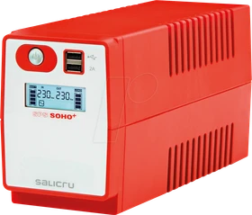 Salicru SPS 650 SOHO+, 650VA, 2x Schuko, USB