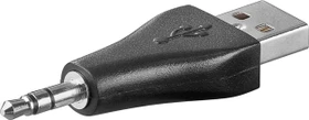 Wentronic Goobay USB-A Stecker auf 3.5mm Klinke 3-Pin Stecker (93981)