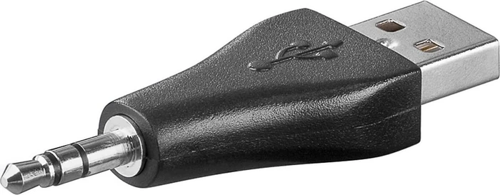 Wentronic Goobay USB-A Stecker auf 3.5mm Klinke 3-Pin Stecker