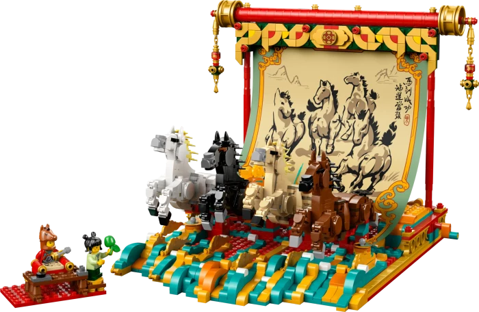 LEGO Leinwand mit Galoppierenden Pferden