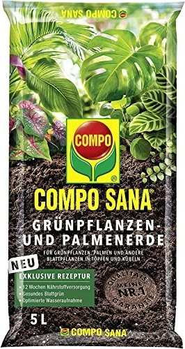 Compo Sana Grünpflanzen- und Palmenerde, 5l