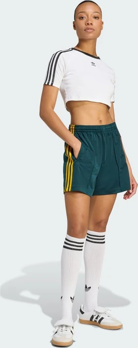 adidas Firebird Shorts aurora ivy/crew yellow (Damen)