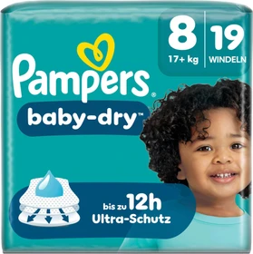 Pampers Baby-Dry Gr.8 Einwegwindel, 17+kg, 19 Stück