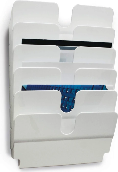 Durable Flexiplus 6 Prospekthalter, 6 Fächer, A4, quer, weiß