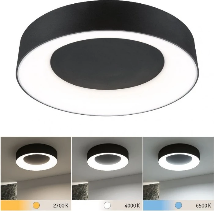 Paulmann Casca LED Deckenleuchte rund 23W schwarz matt