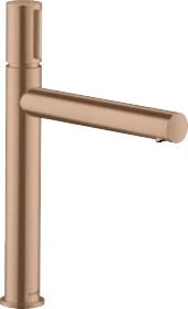 Hansgrohe Axor Uno Select 200 für Aufsatzwaschtische mit Ablaufgarnitur brushed red gold