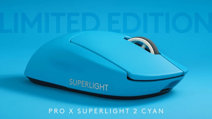 Logitech G Pro X Superlight 2 Lightspeed Limited Edition Cyan, USB