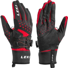 Leki Nordic Tune Shark BOA Skihandschuhe schwarz/rot