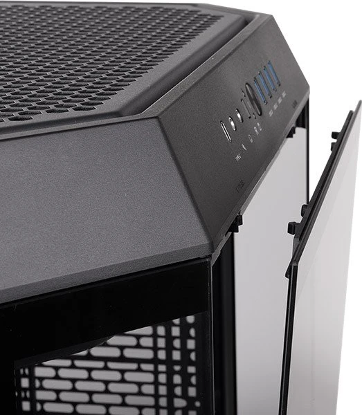 Thermaltake The Tower 600 Black, schwarz, Glasfenster