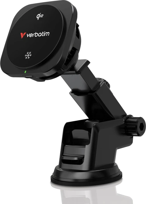 Verbatim Charge 'n' Drive Autoladegerät Qi2 magnetisch schwarz