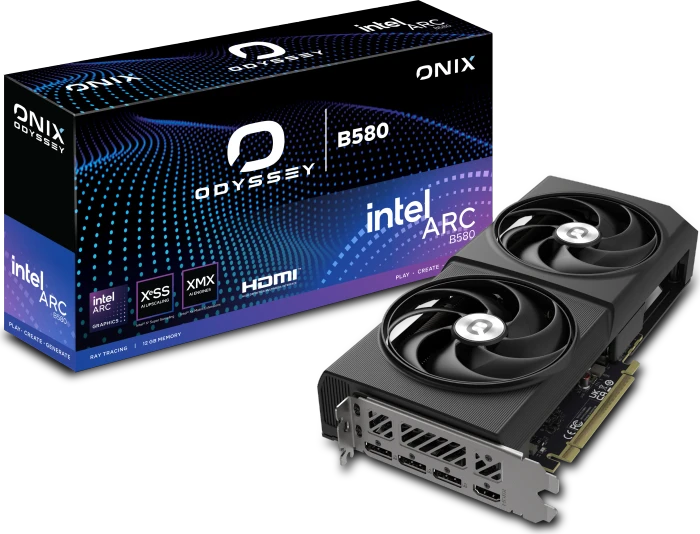 Onix Odyssey Intel Arc B580, 12GB GDDR6, HDMI, 3x DP