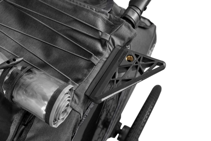 Qeridoo Kidgoo 2 Fahrradanhänger steel grey (Modell 2023)