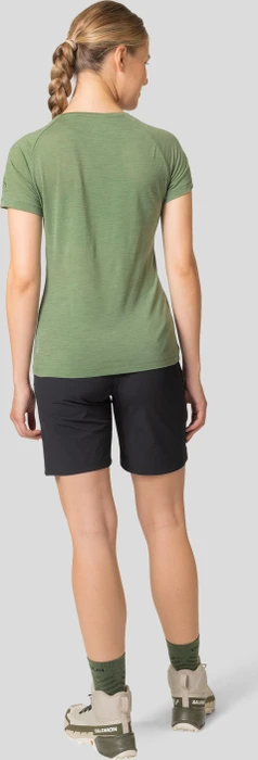 Odlo Ascent Performance Wool Light Funktionsshirt kurzarm loden frost melange (Damen)