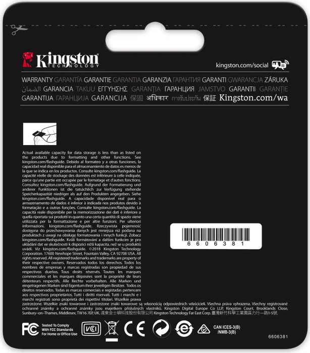 Kingston Canvas React R100/W70 32GB, UHS-I U3, Class 10