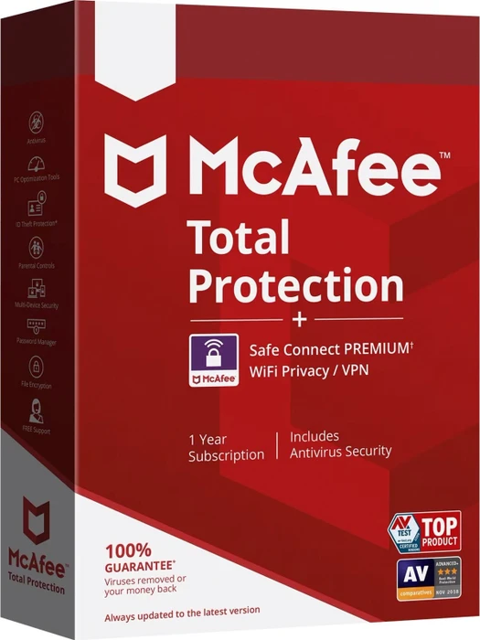 Cherry DW 9500 Slim schwarz/grau, USB/Bluetooth, DE + McAfee Total Protection Bundle