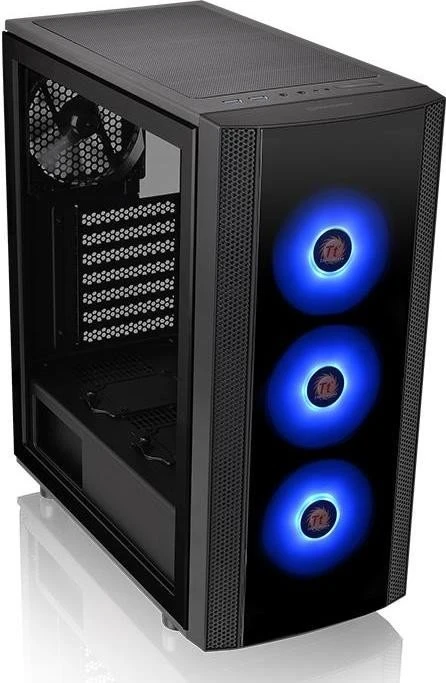 Thermaltake Versa J25 TG RGB, schwarz, Glasfenster