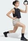 adidas Pacer Training 3-Streifen Woven High-Rise Trainingshose kurz wonder alumina mel/beige (Damen) Vorschaubild